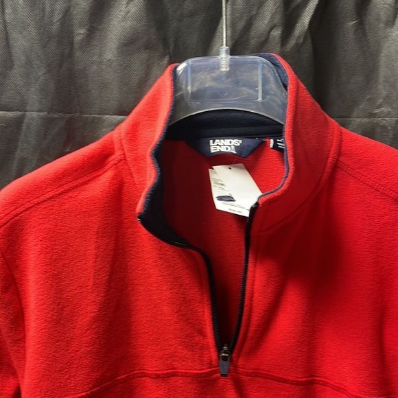 Lands ends 1/4 zipper pull over fleece - Picture 4 of 12
